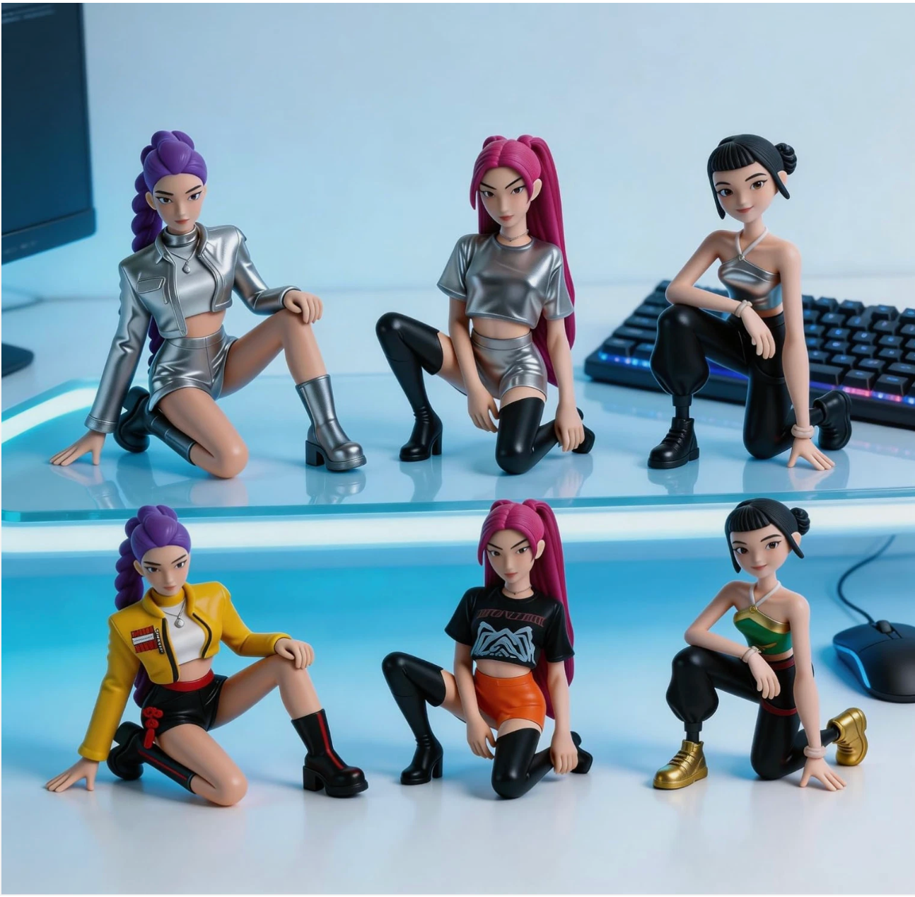 Kpop Huntrix Demon Hunters 6 pcs