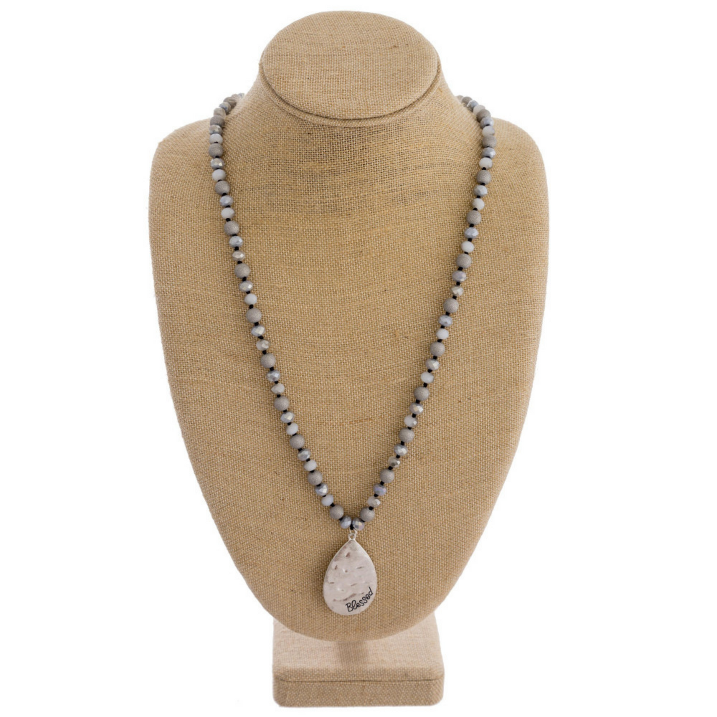 " Blessed " Long Beaded Necklace
