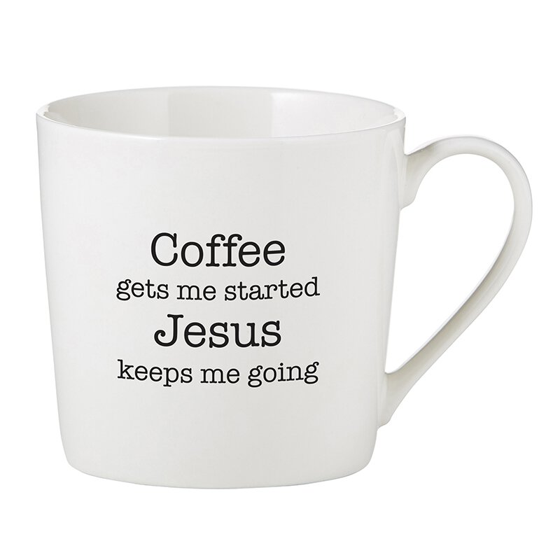 Café Mug - Coffee Gets Me Started
