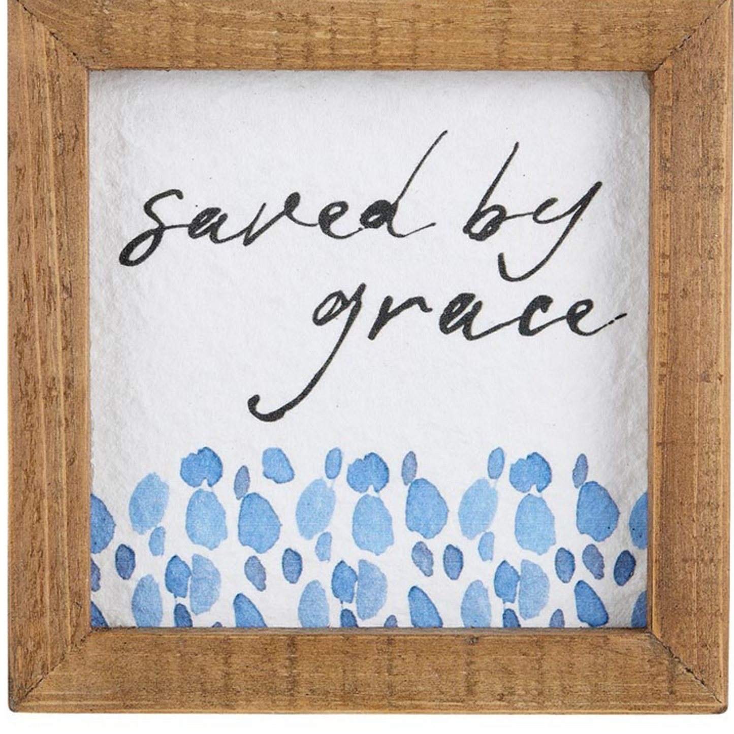 Framed Tabletop - Saved by Grace