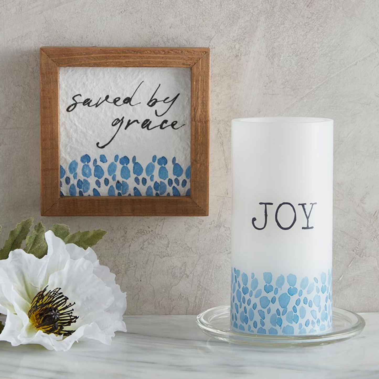 Framed Tabletop - Saved by Grace