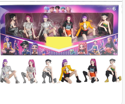 Kpop Huntrix Demon Hunters 6 pcs