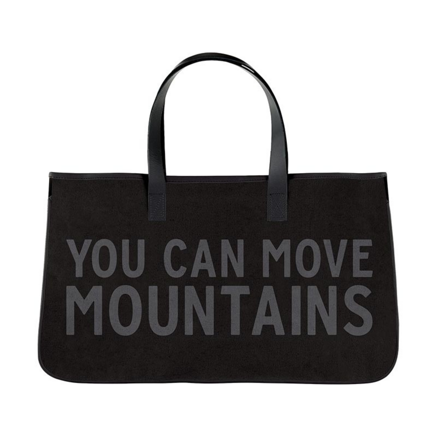 Large Canvas Tote - You Can Move Mountains