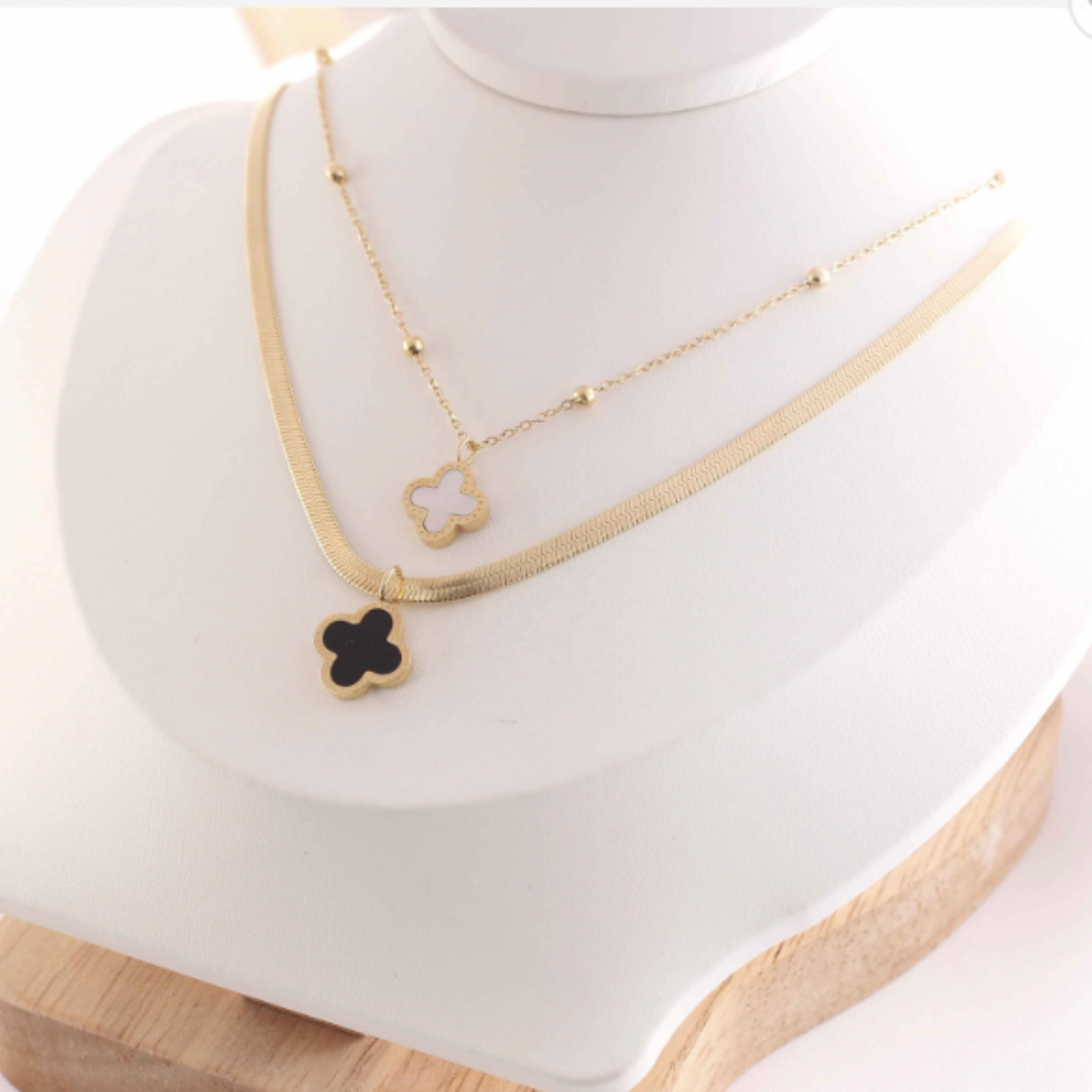 Double Layer Clover Necklace