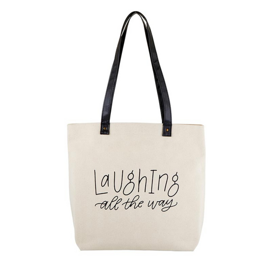 Canvas Tote "Laughing Way.