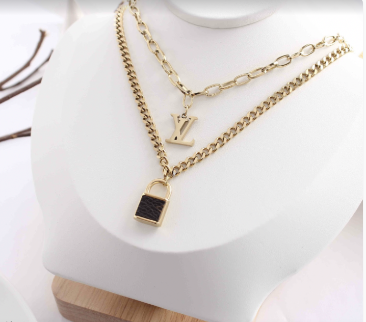 Two Layer Stainless Steel Fashion Necklace